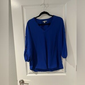 Women’s Blue Size Large business casual shirt.